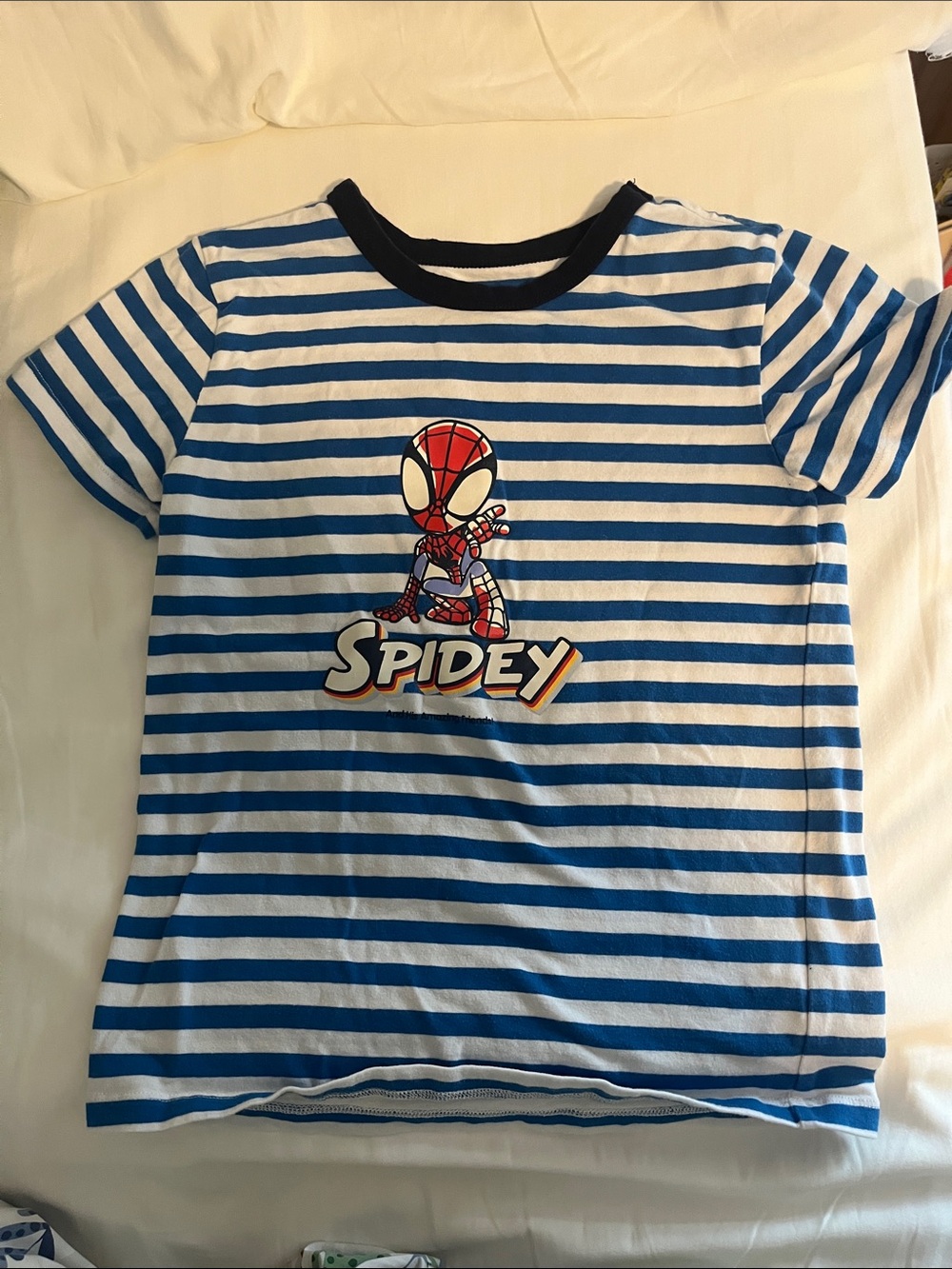 Stylish striped Spidey tee
